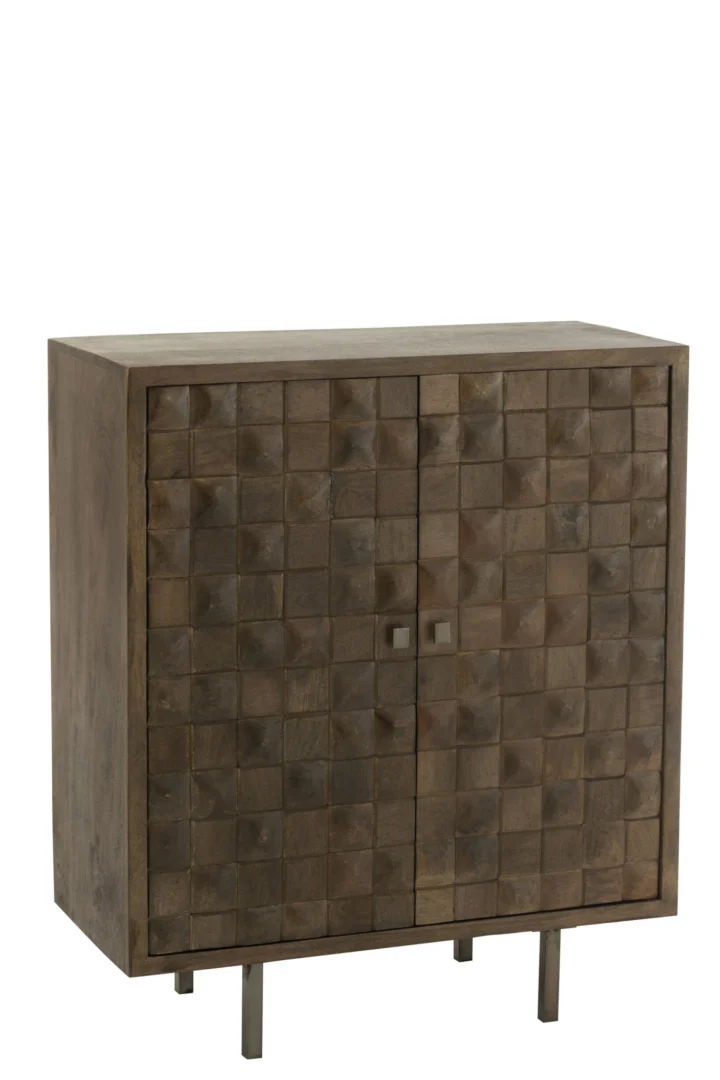 Kast Grauvand Bruin 89 cm - Afbeelding 2