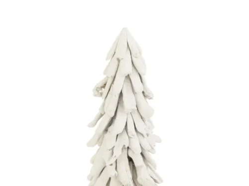 Kunstboom Geerdura Hout Wit H70 cm, decoratieve slanke winterboom van gerecycled hout in wit, 100% natuurlijk