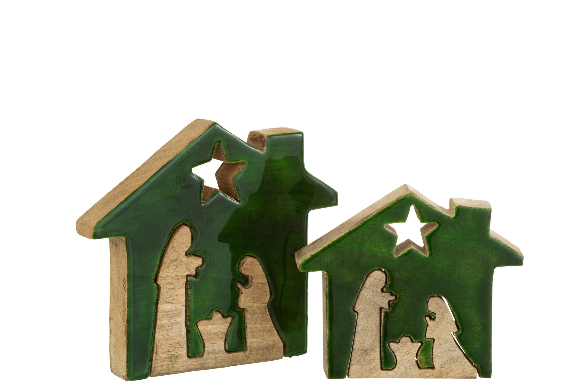 Woonaccessoire Grielton Mangohout Groen - Afbeelding 2