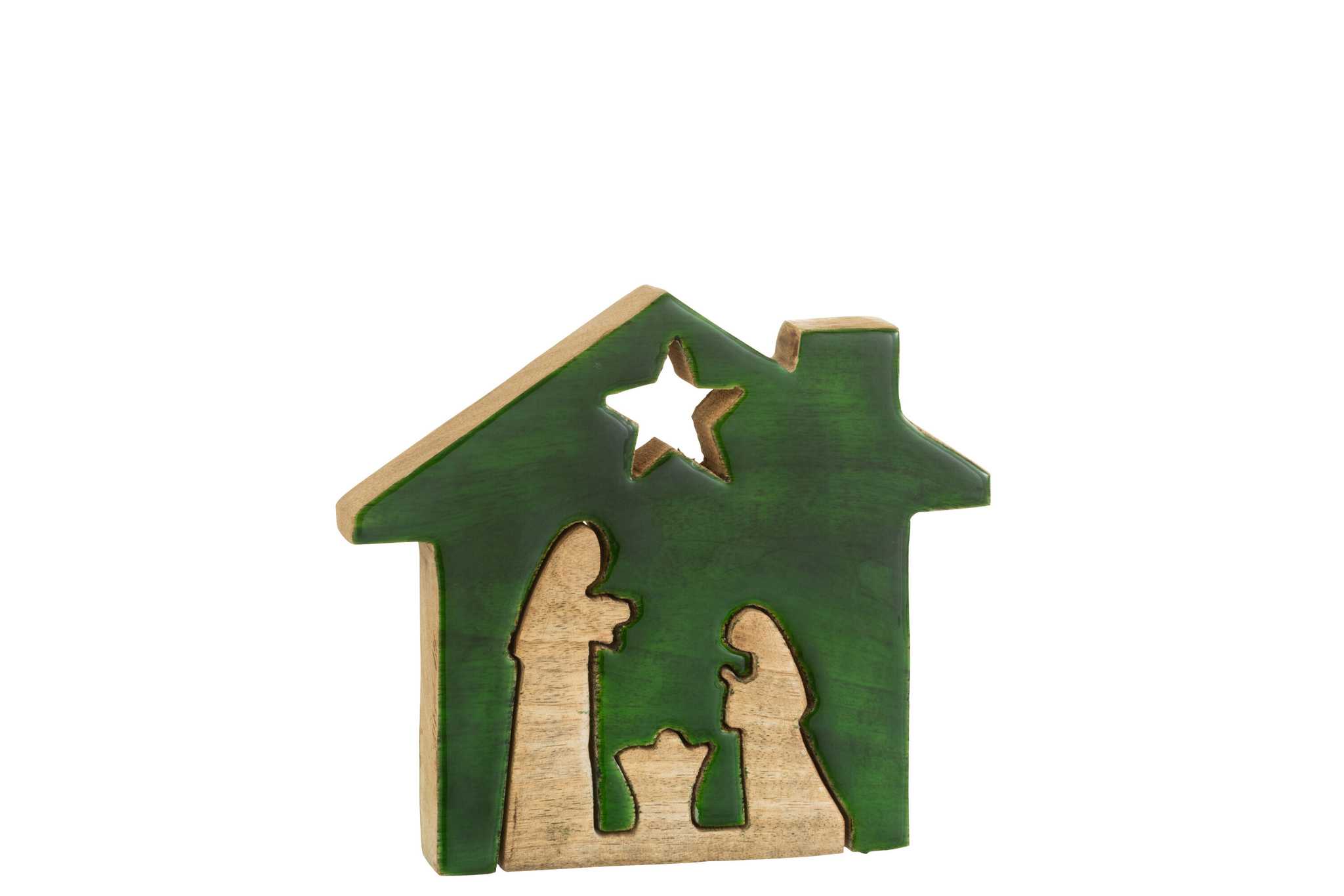 Woonaccessoire Grielton Mangohout Groen - Afbeelding 4