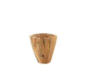 Bloempot Klurora Teak Naturel H40 cm
