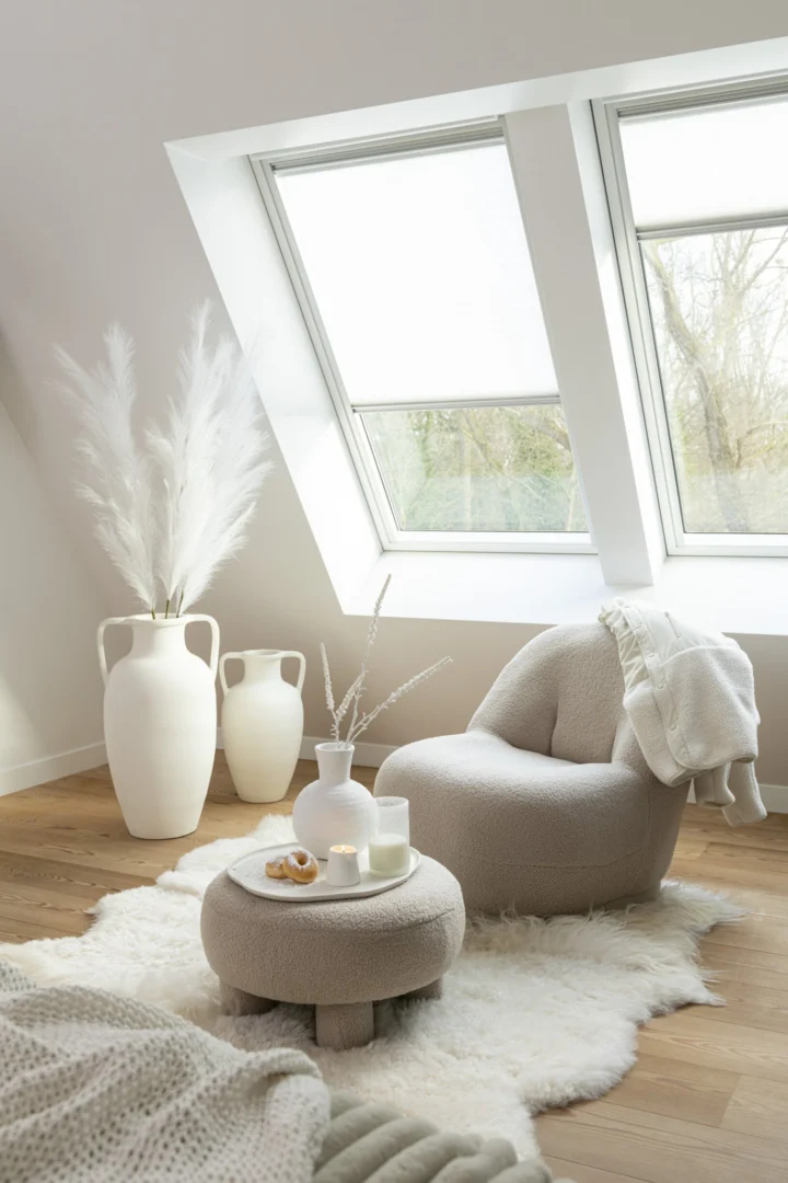 Kruk Fleiro MDF Beige - Afbeelding 4
