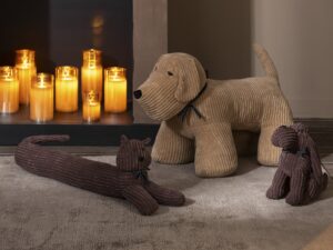 Decoratiefiguur Cielvo Polyester Bruin H23 cm - Set van 2