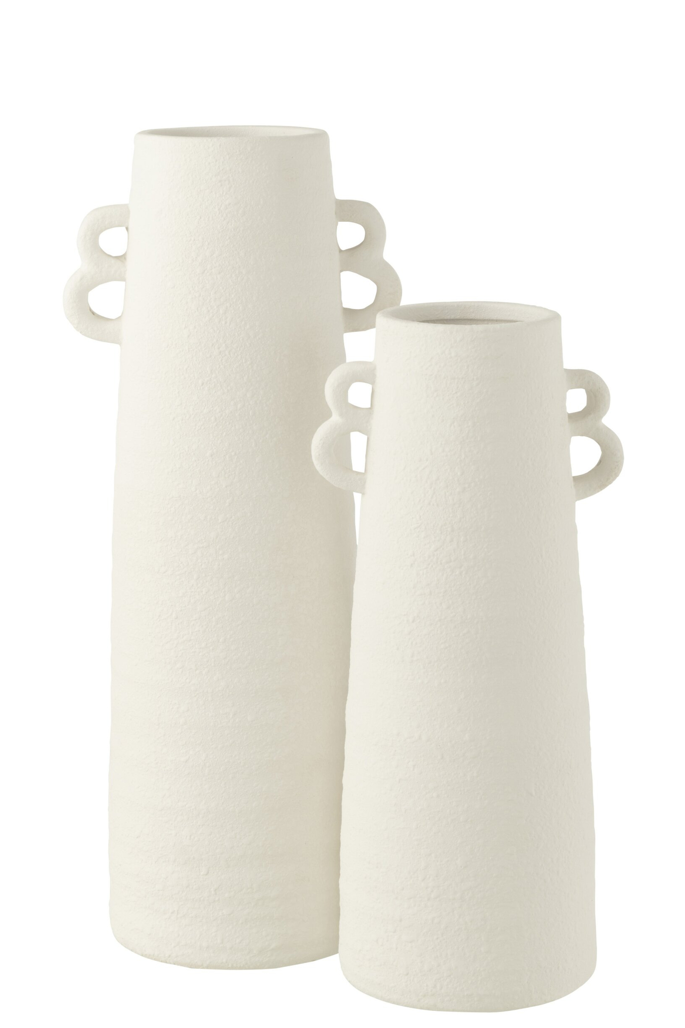 Vaas Feesas Klei Wit H55 cm
