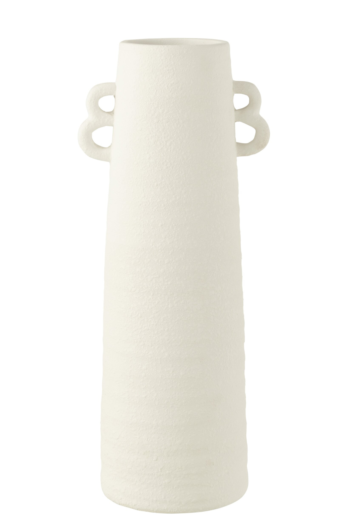 Vaas Feesas Klei Wit H55 cm - Afbeelding 3