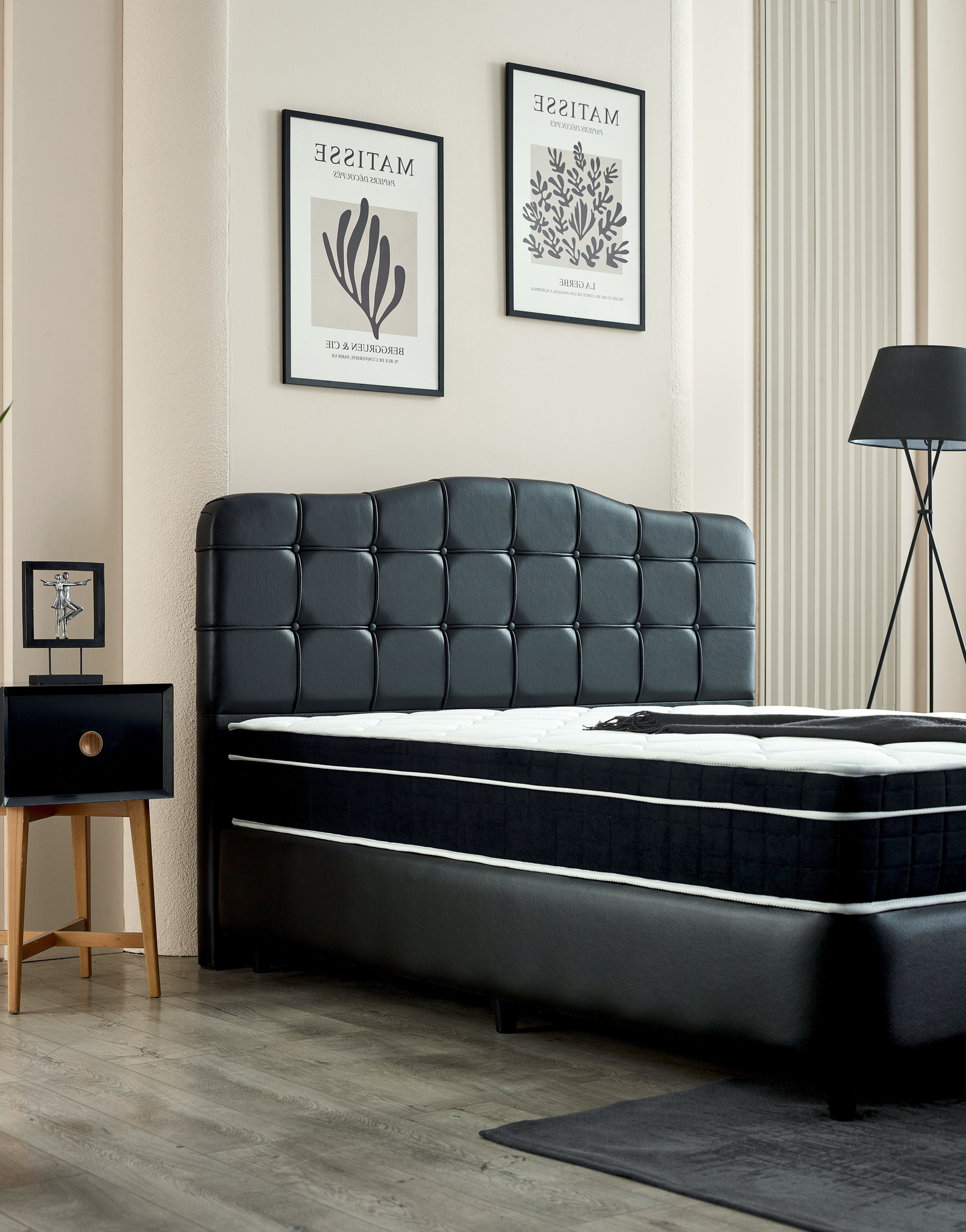 Boxspring Taultane Zwart 160x200 - Afbeelding 5