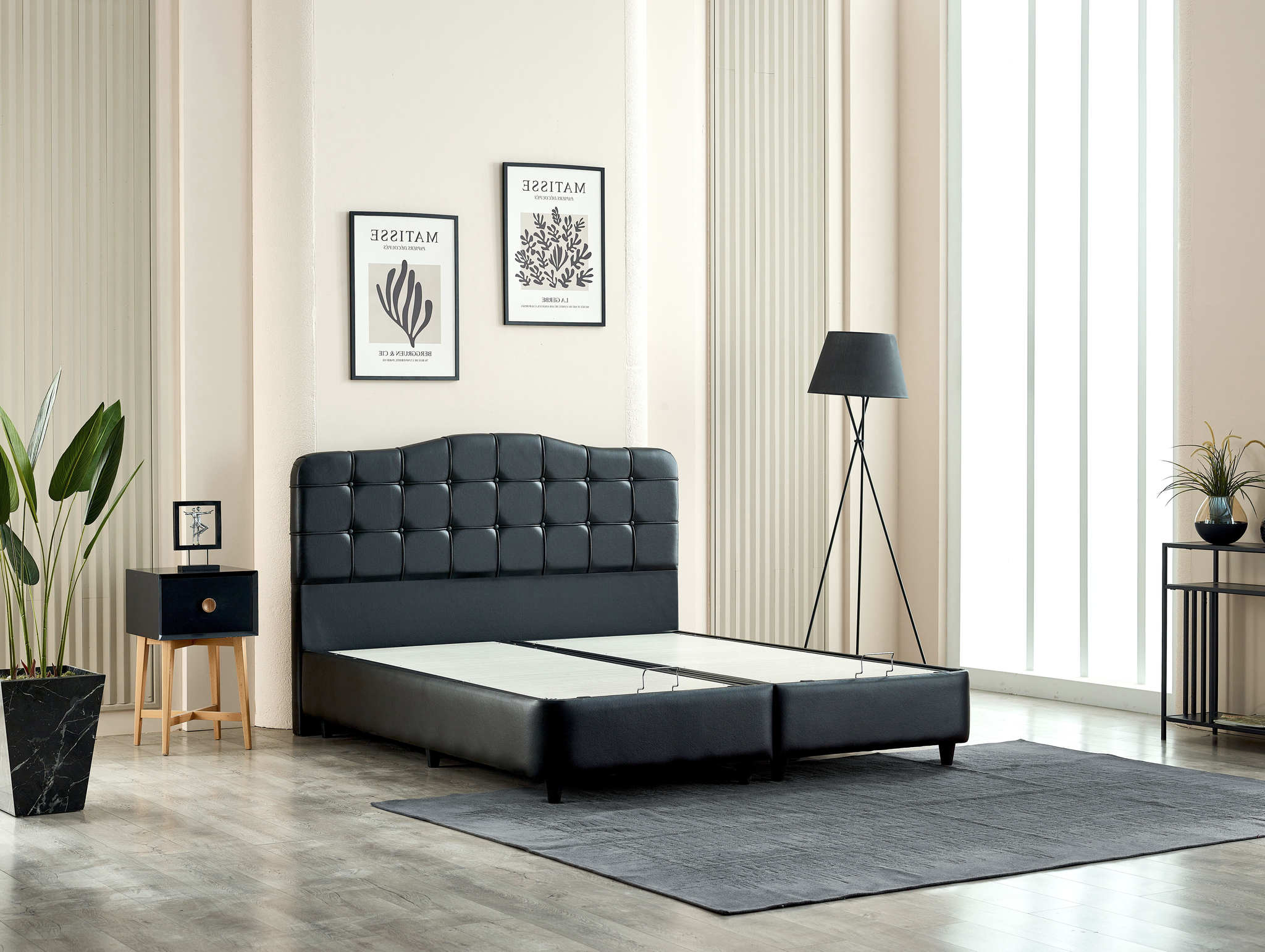 Boxspring Taultane Zwart 160x200 - Afbeelding 7