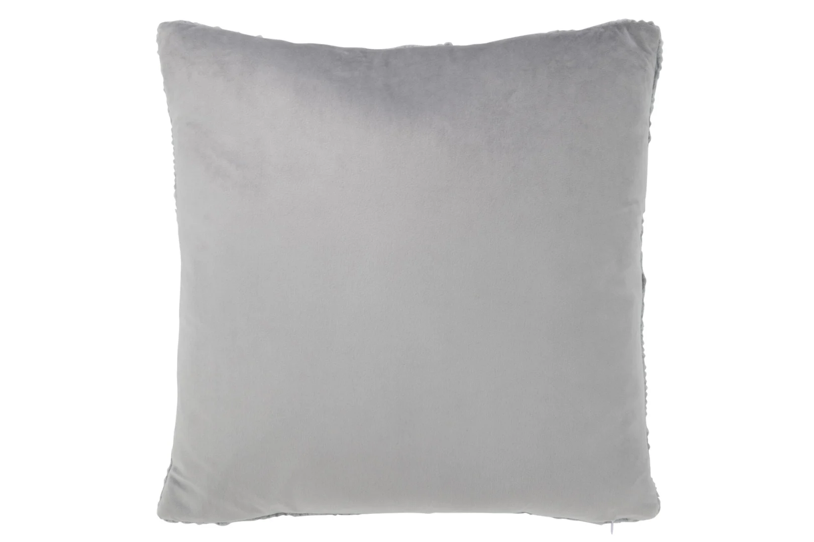 Grijs Kussen Zestond 45 x 45 cm, zacht polyester woonaccessoire met rustige uitstraling