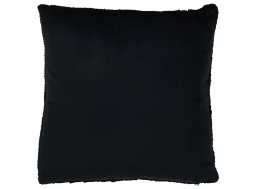 Kussen Reedar zwart 45 x 45 cm, strak polyester sierkussen met rustige, elegante uitstraling