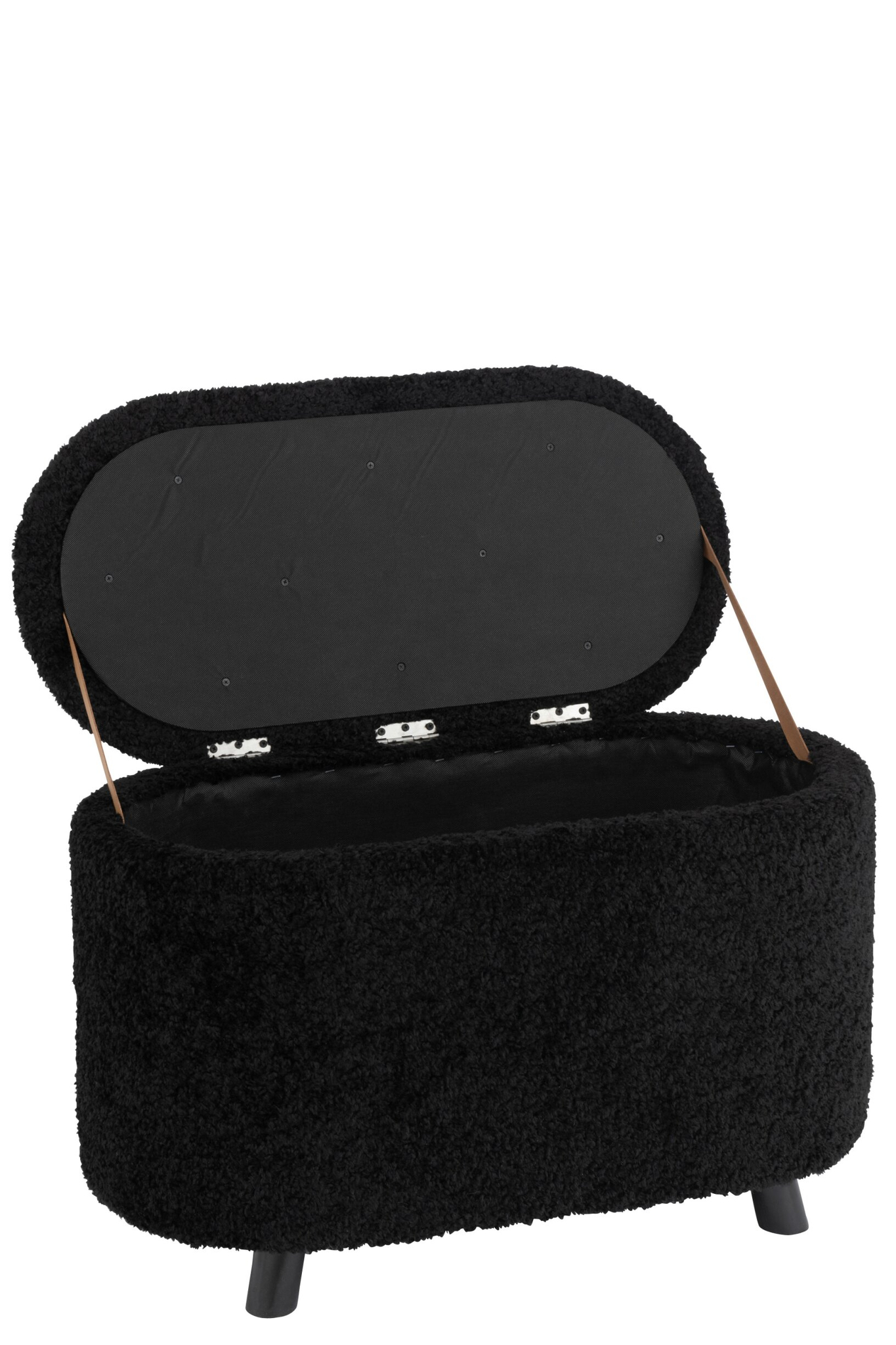 Opbergkruk Naundi Polyester Zwart