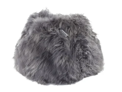 Zitzak Flauril grijs van schapenvacht, zachte Scandinavische uitstraling en comfortabel design