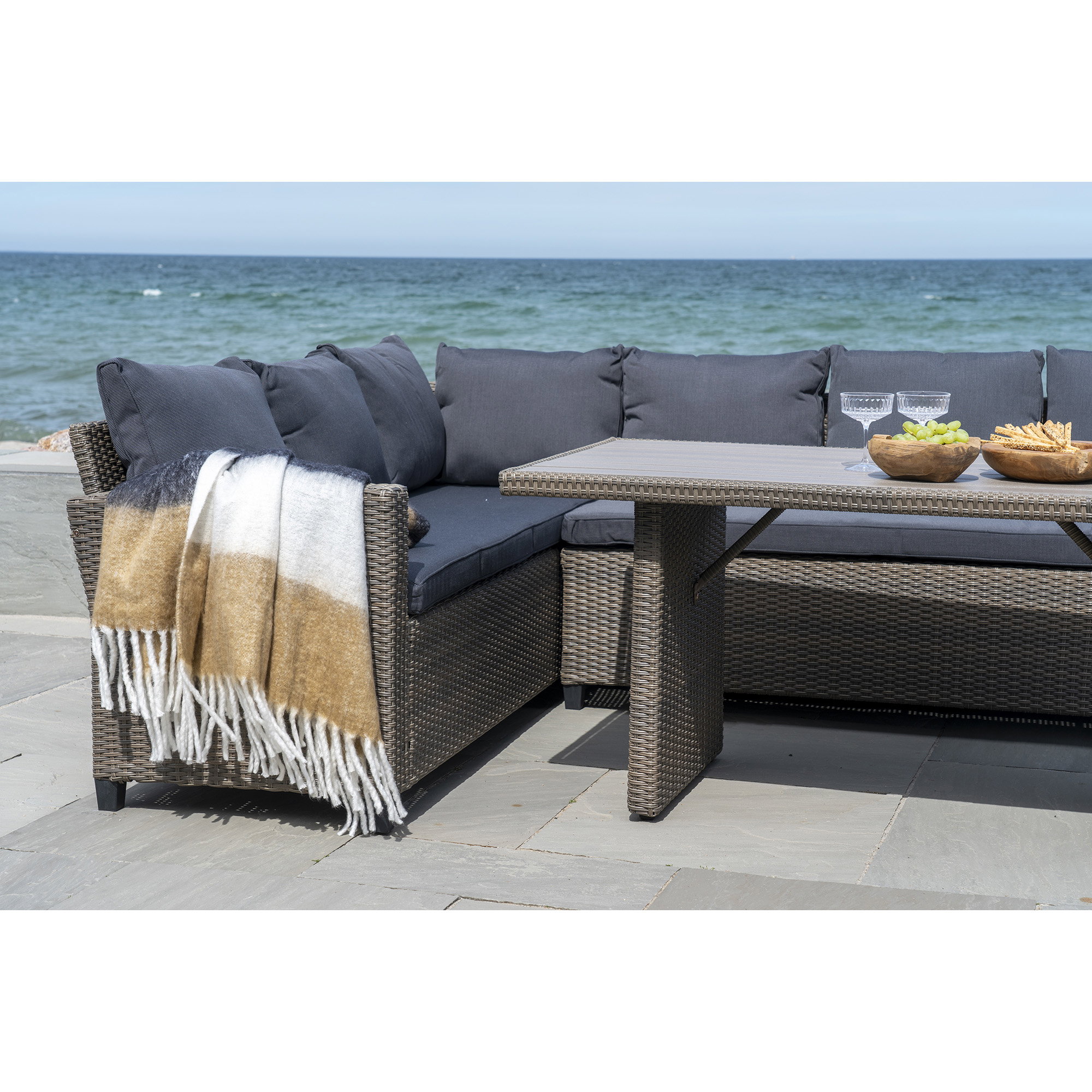 Plaid Skebo Zwart 130x170 cm - Afbeelding 2