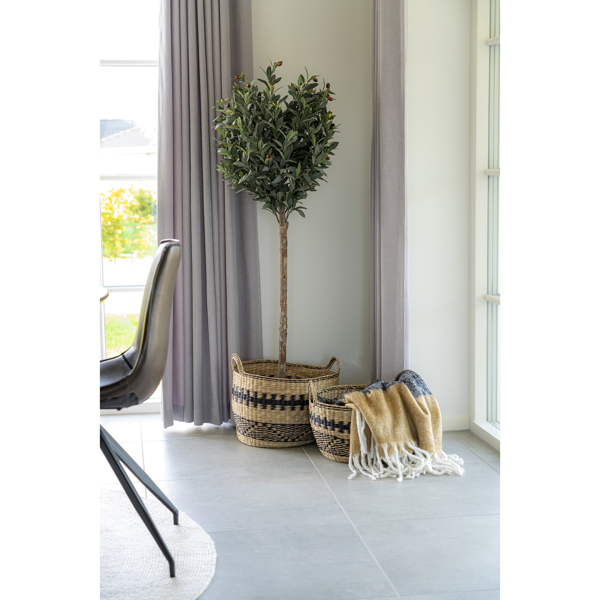 Plaid Skebo Zwart 130x170 cm - Afbeelding 4