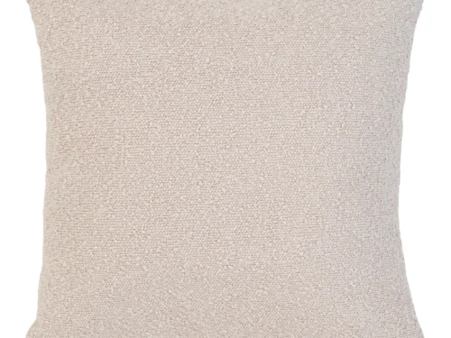 Kussen Skeskar beige 45x45 cm met luxe boucléstructuur en zachte, volle uitstraling