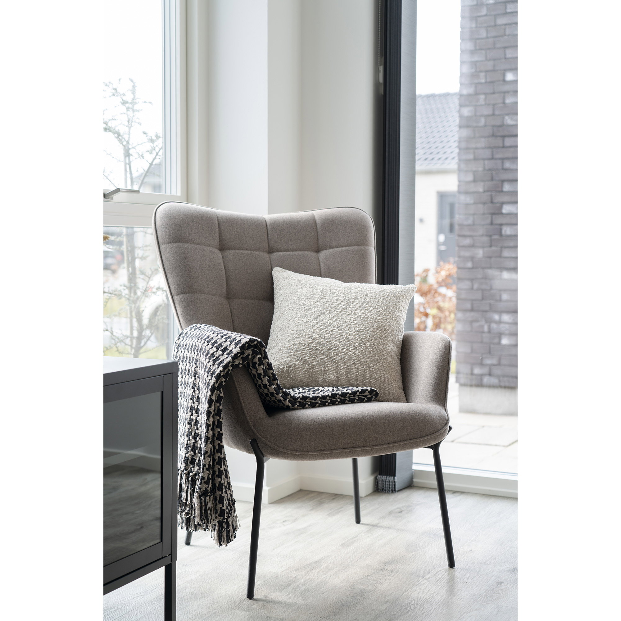 Kussen Skeskar Beige 45x45 cm - Afbeelding 4