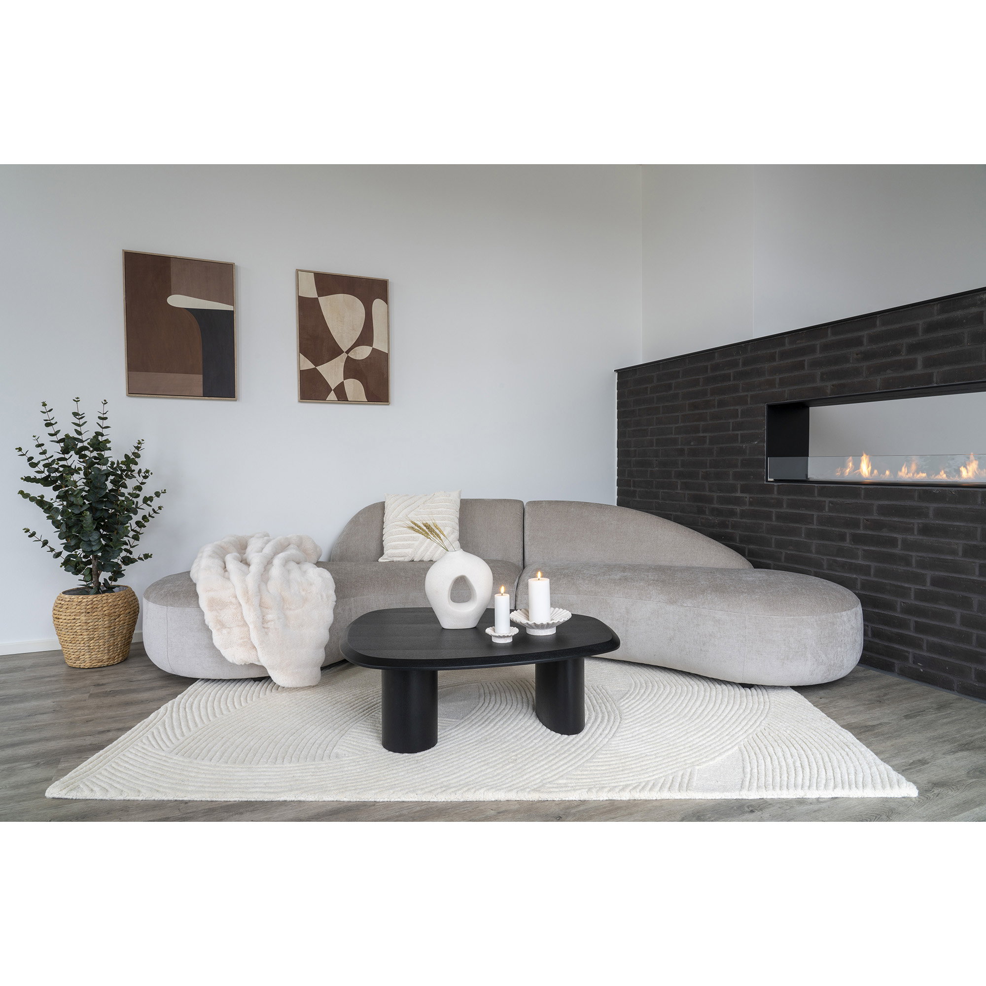 Kussen Nemino Wit 45x45 cm - Afbeelding 6