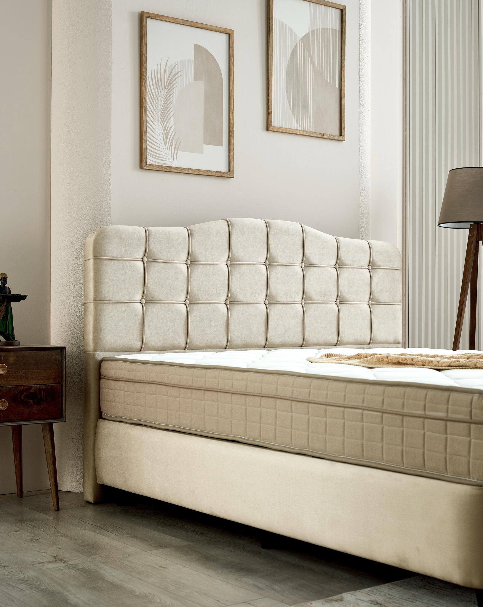 Boxspring Vauve Beige 180x200 - Afbeelding 5