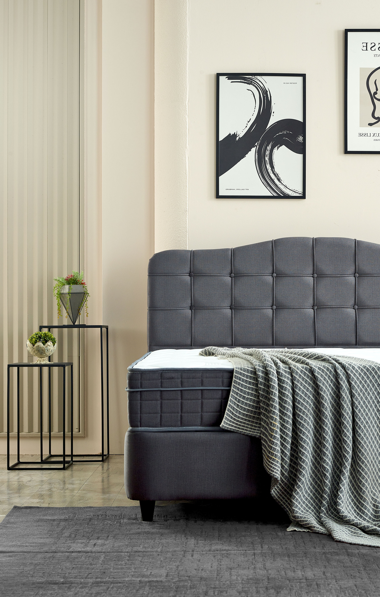 Boxspring Jarle Antraciet 160x200 - Afbeelding 2