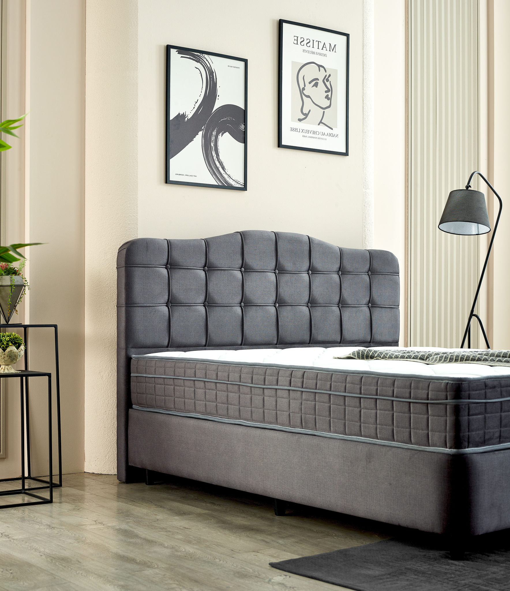 Boxspring Jarle Antraciet 160x200 - Afbeelding 5