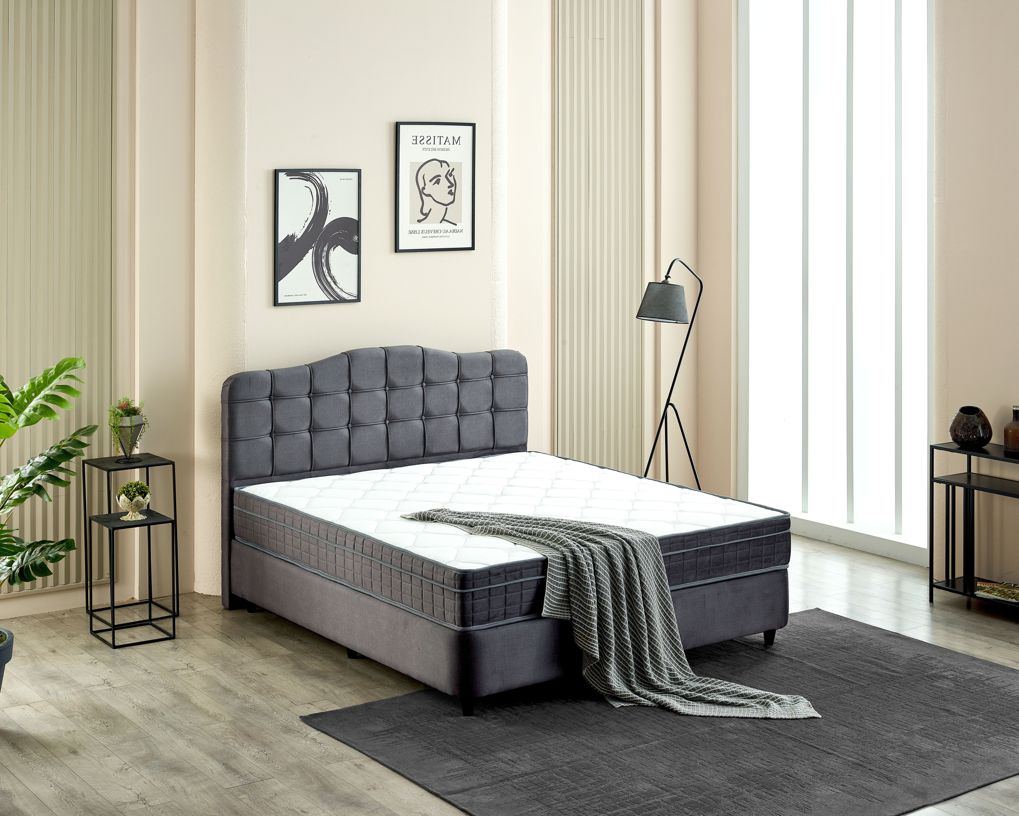 Boxspring Jarle Antraciet 160x200 - Afbeelding 6