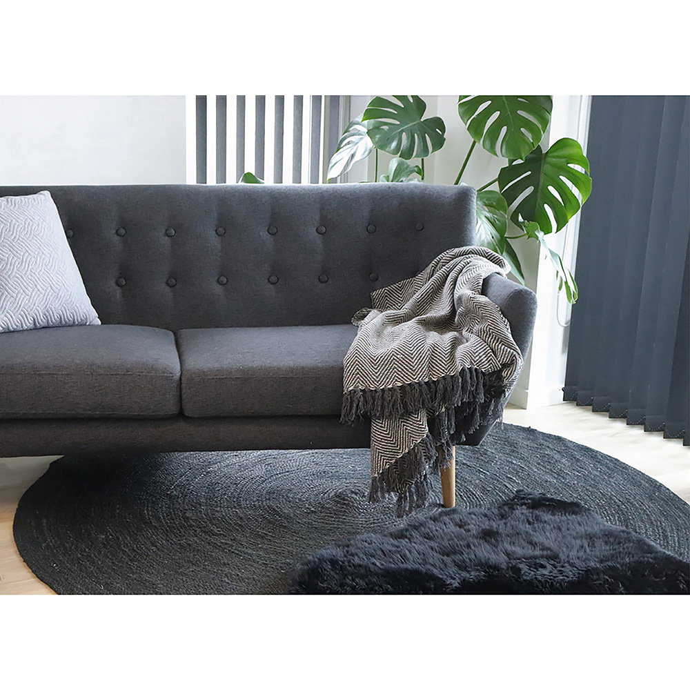 Lamsvacht Condane Zwart 85x50 cm - Afbeelding 4