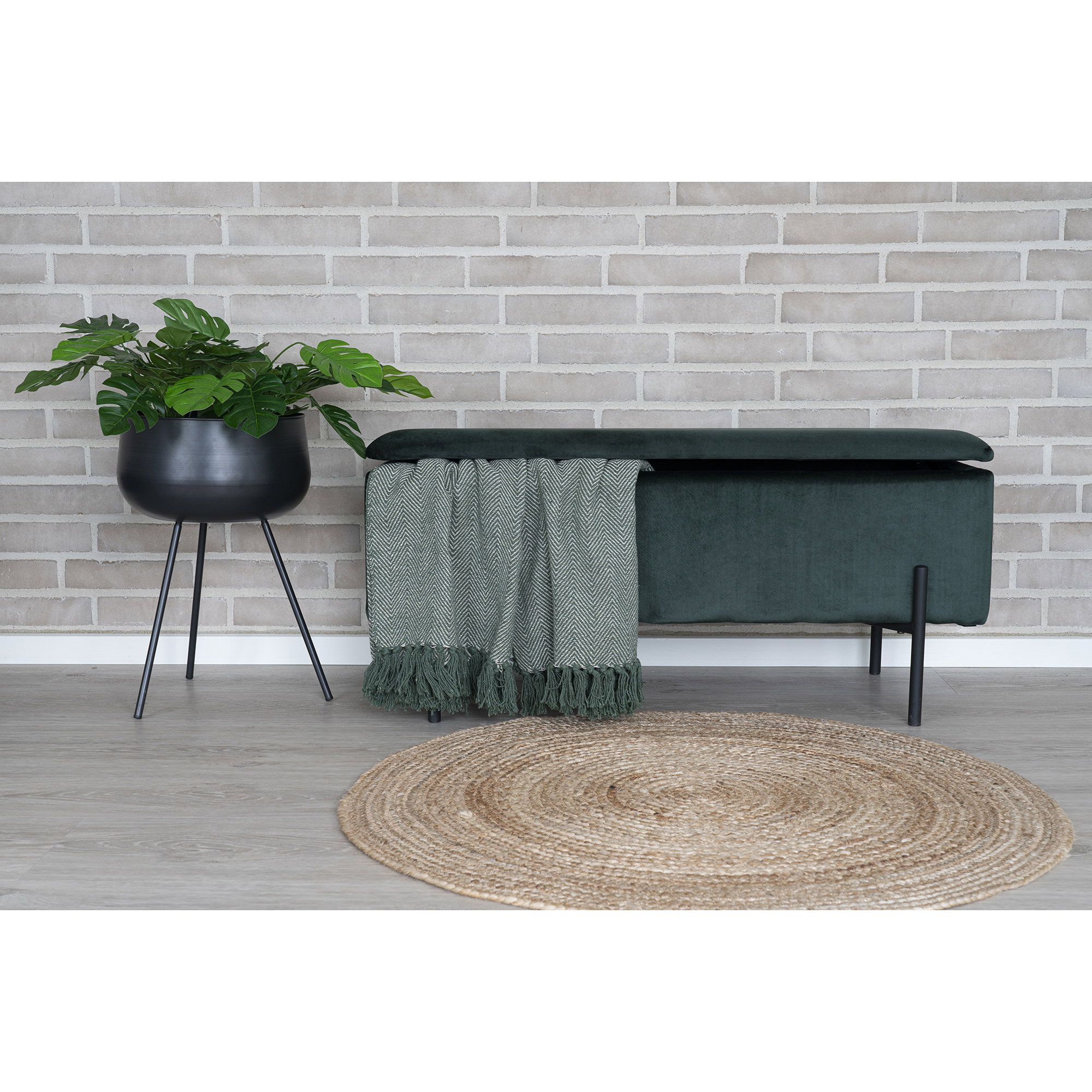 Vloerkleed Klostella Naturel Ø90 cm - Afbeelding 5