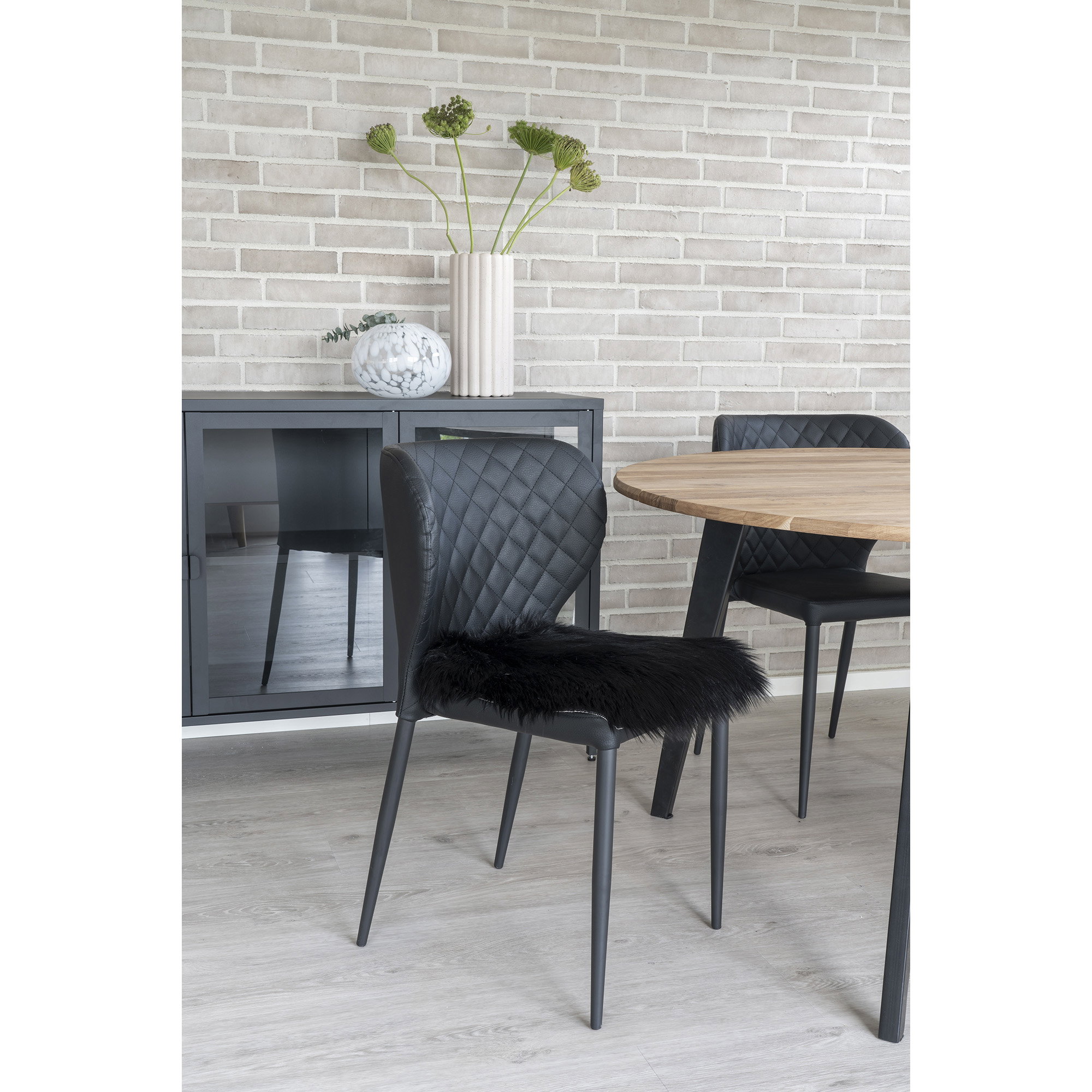 Lamsvacht Gramea Zwart 40x40 cm - Afbeelding 2