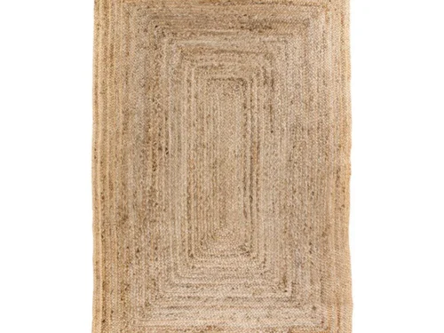 Vloerkleed Grommy naturel jute 180 x 120 cm, gevlochten met rustige, warme uitstraling