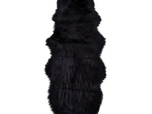 Lamsvacht Poormis Zwart 180x60 cm