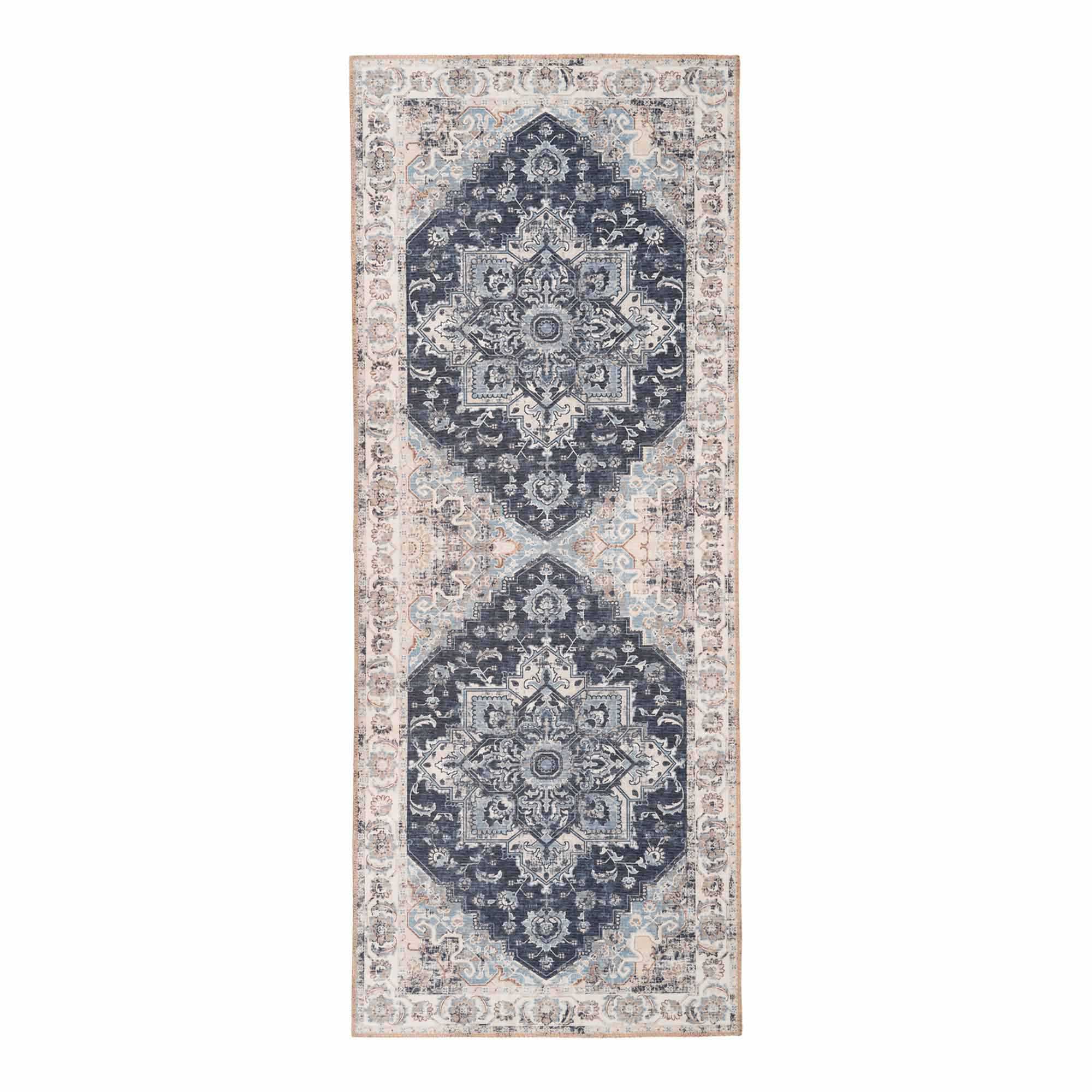 Loper Skaltena Blauw 200x80 cm