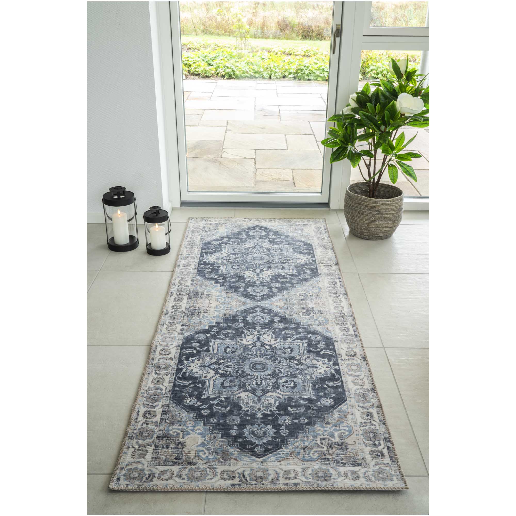 Loper Skaltena Blauw 200x80 cm - Afbeelding 2