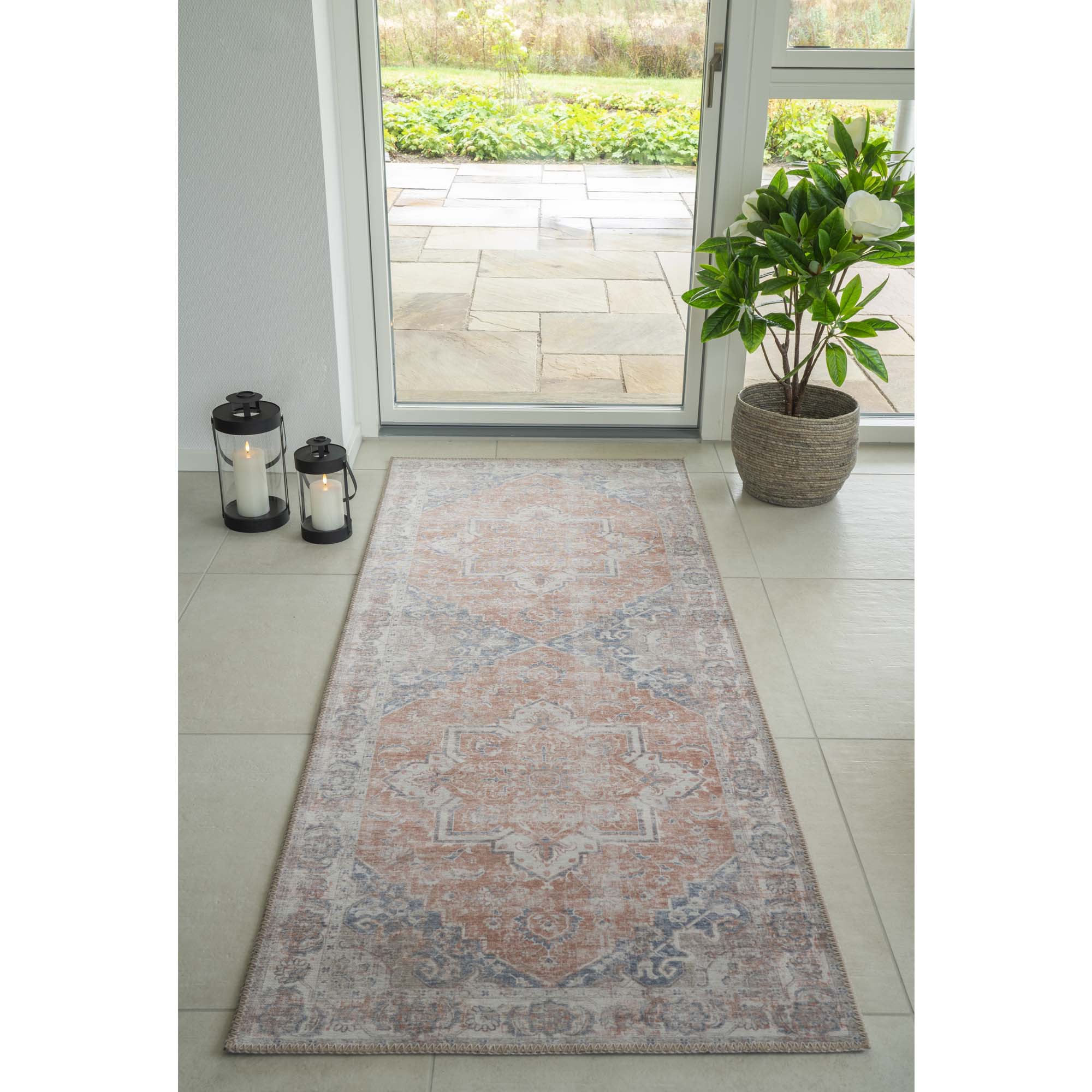 Loper Helene Blauw 200x80 cm - Afbeelding 2