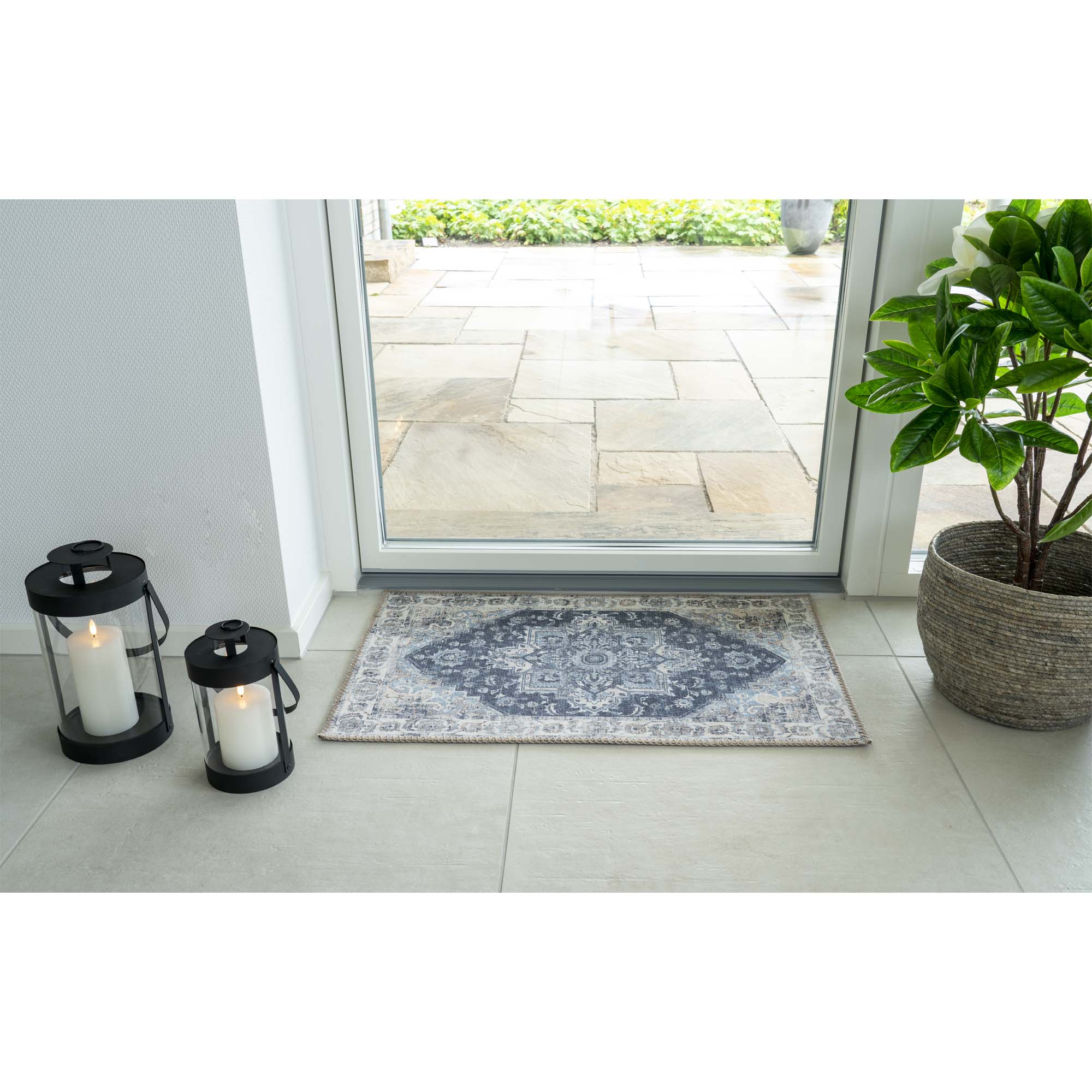 Deurmat Griedond Blauw 80x50 cm - Afbeelding 2