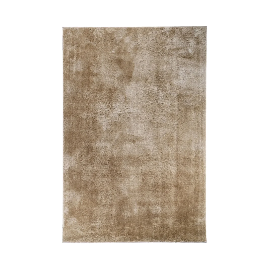 Vloerkleed Nostan zand 230 x 160 cm, zacht polyester met rustige, neutrale uitstraling