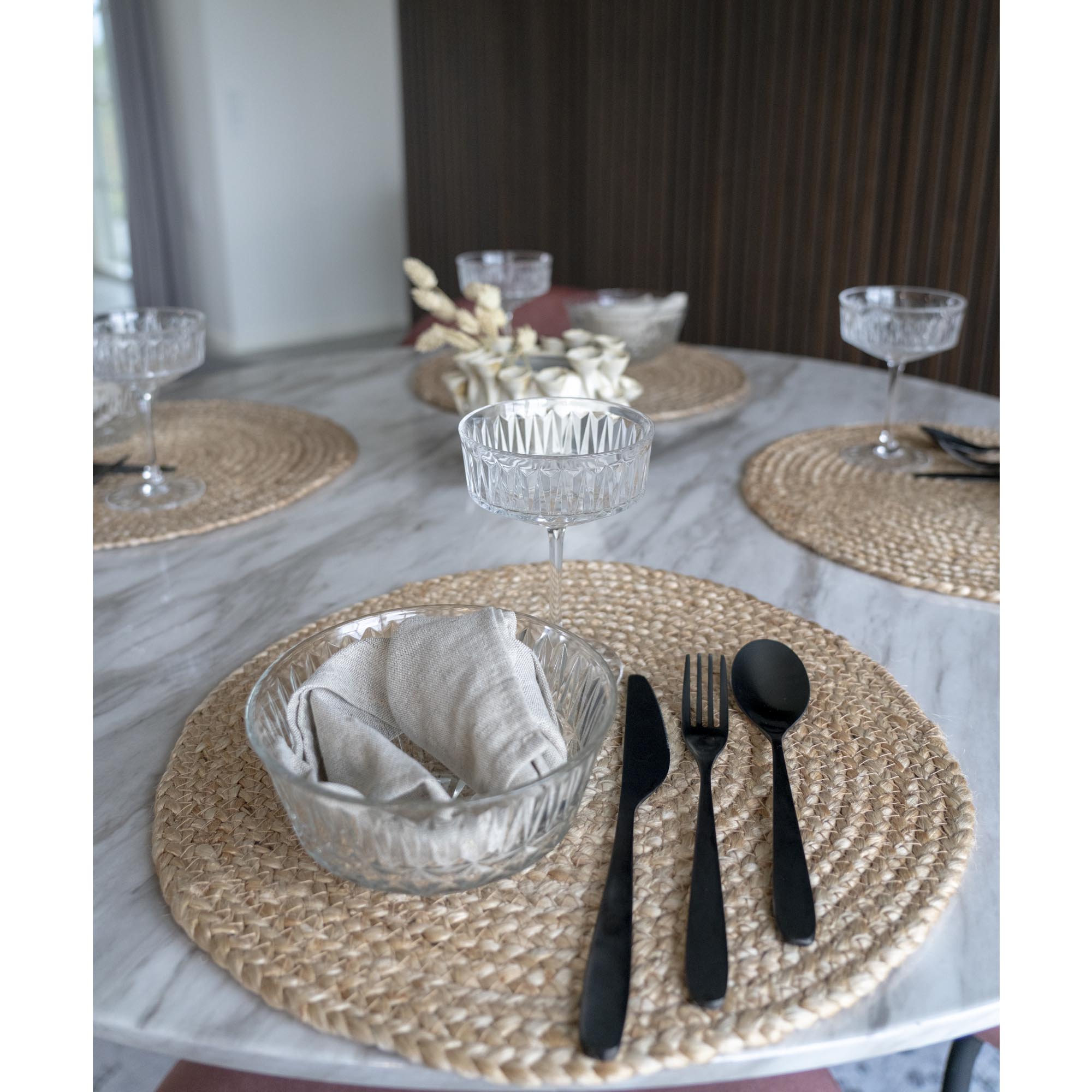 Placemat Dasu Jute Naturel - Set van 4 - Afbeelding 3