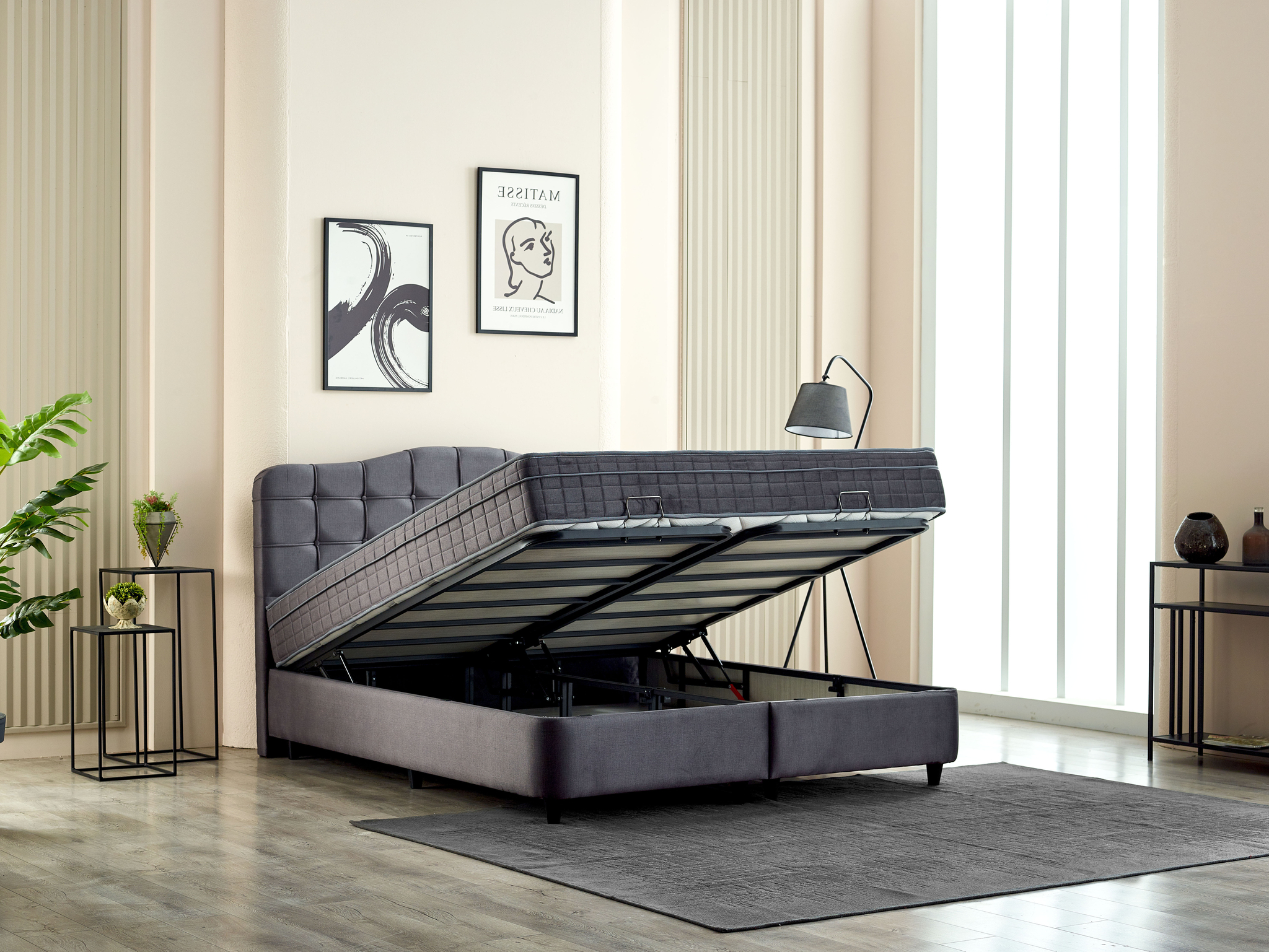 Boxspring Ciendoro Antraciet 180x200 - Afbeelding 4
