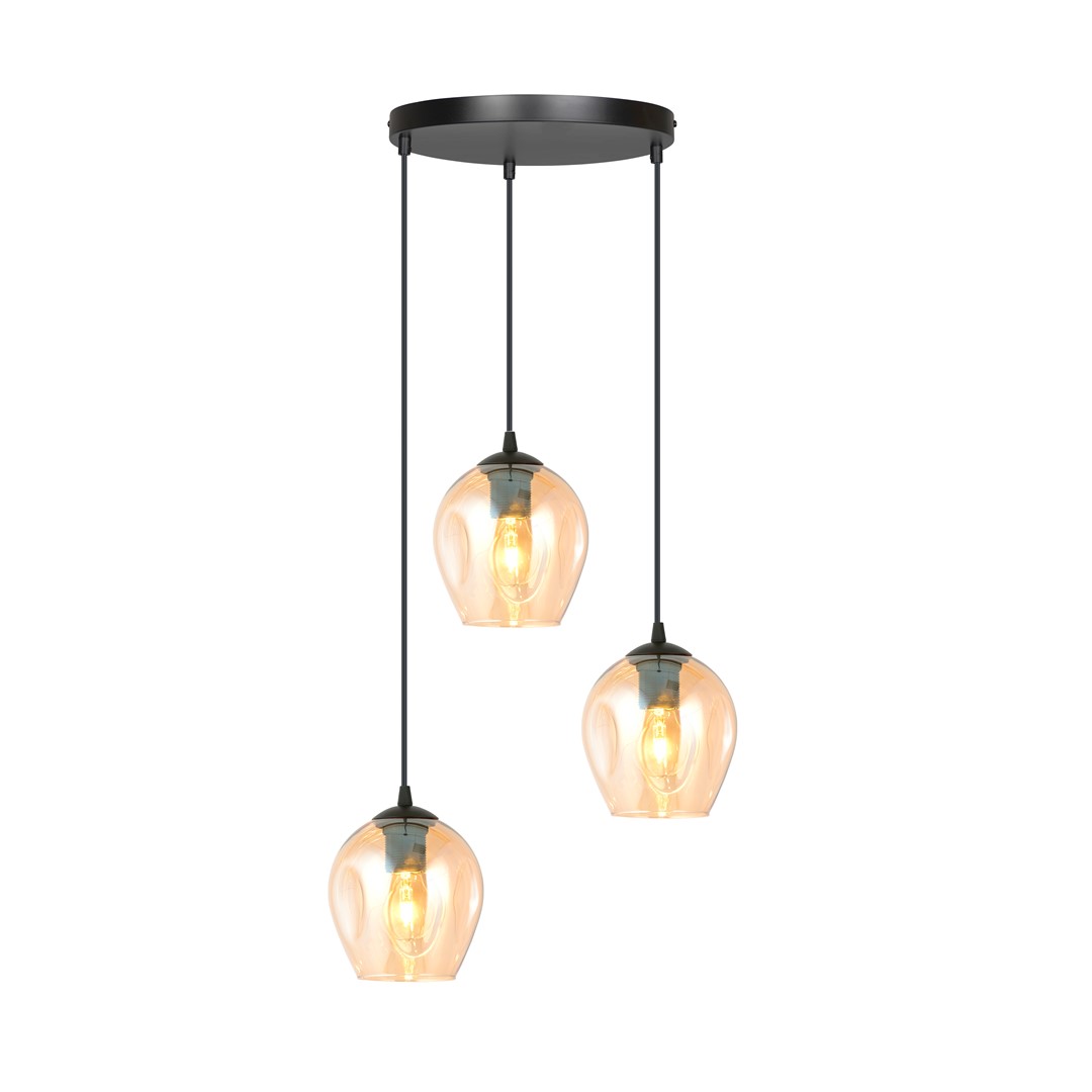 Hanglamp Votund Zwart Ø14 cm