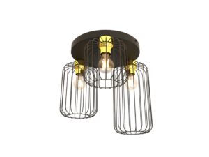 Plafondlamp Daudan Zwart Ø16 cm
