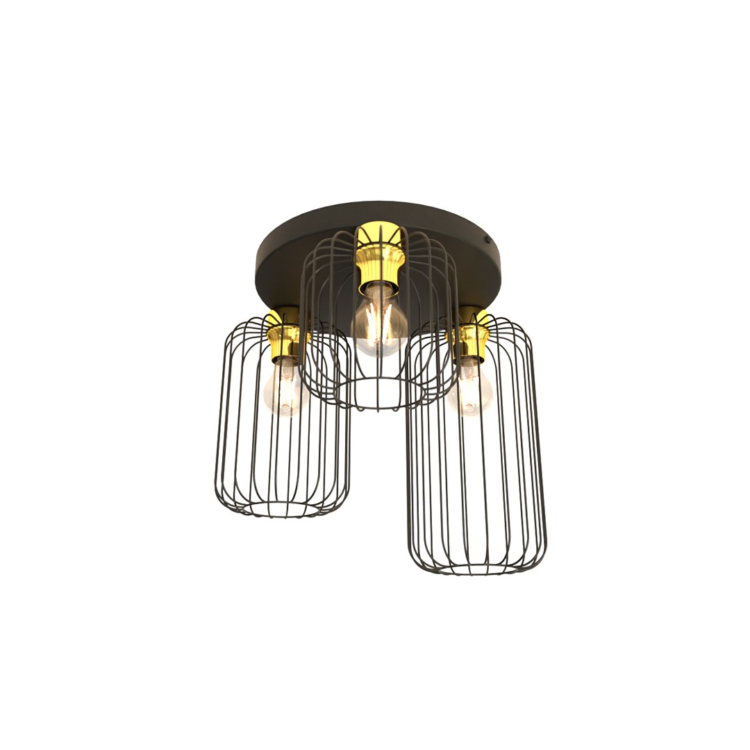 Plafondlamp Daudan Zwart Ø16 cm