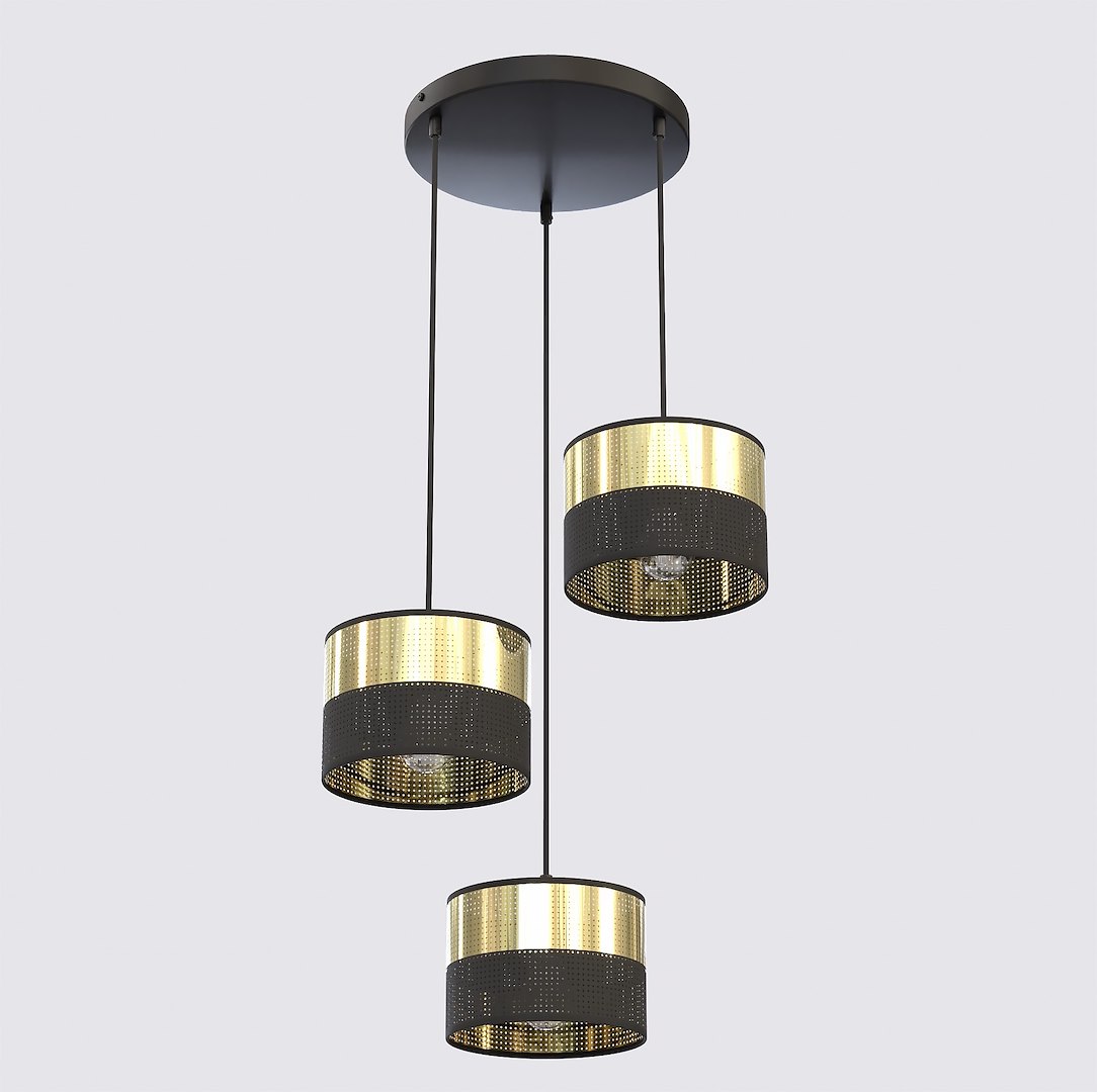 Hanglamp Gooltund Zwart Ø20 cm