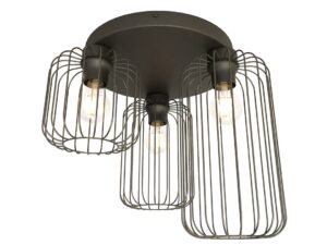 Plafondlamp Prauronte Zwart Ø16 cm