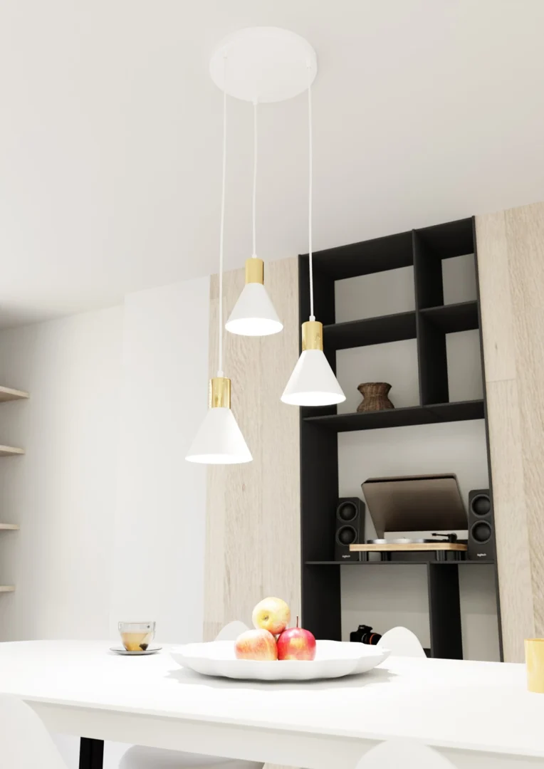 Hanglamp Lamonte Wit Ø16 cm - Afbeelding 2