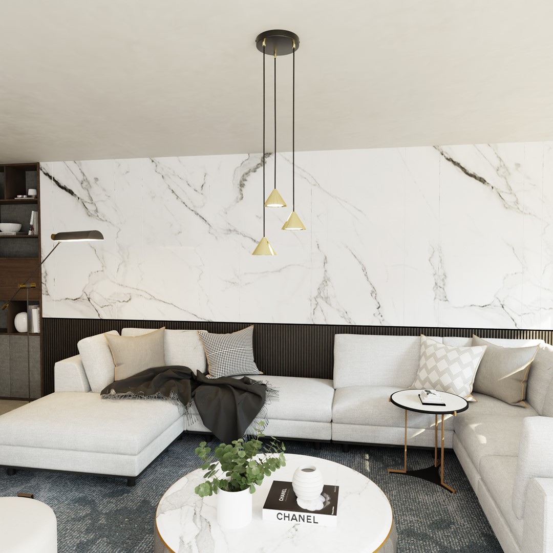 Hanglamp Zussino Goud - Afbeelding 2