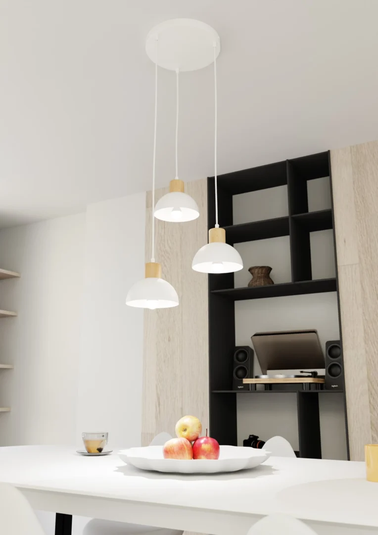 Plafondlamp Jandora Wit Ø18 cm - Afbeelding 2