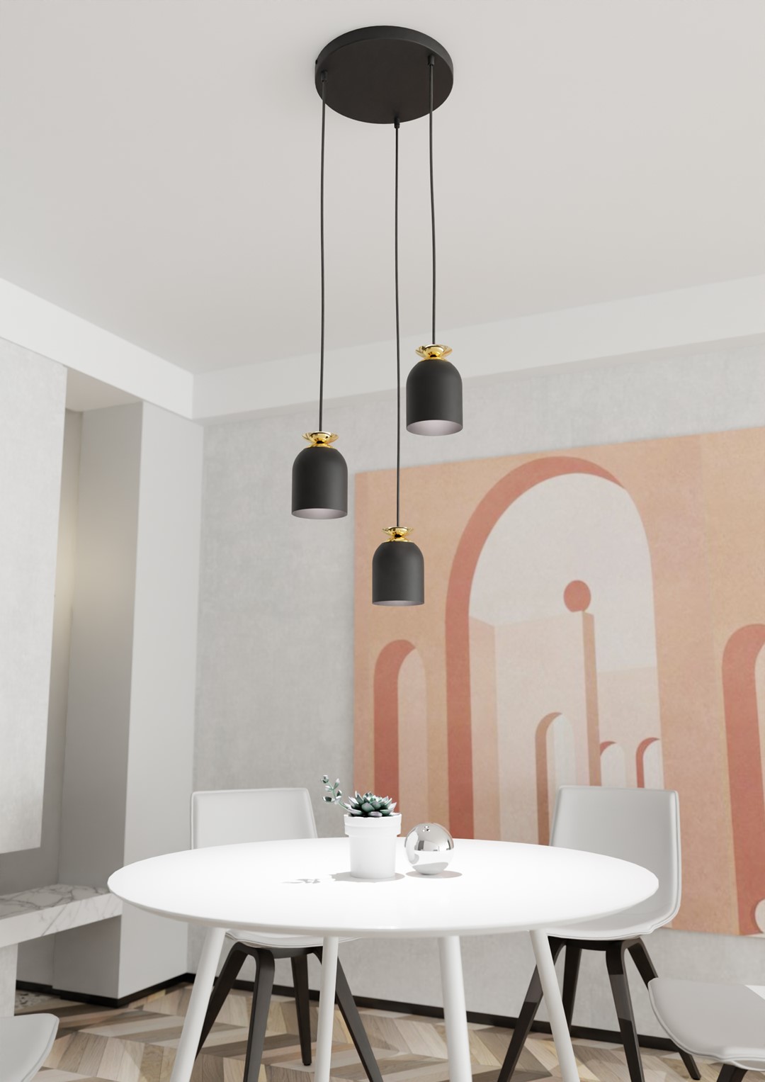 Hanglamp Klausten Zwart Ø11 cm - Afbeelding 2