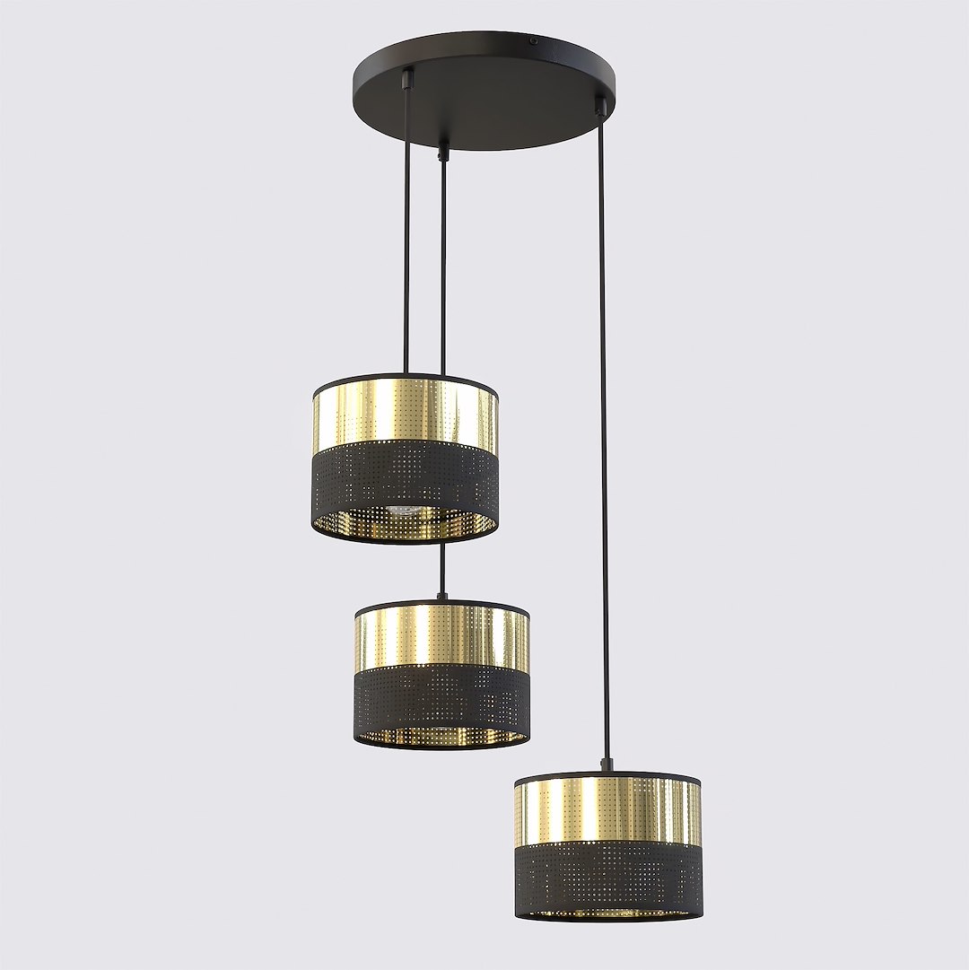Hanglamp Gooltund Zwart Ø20 cm - Afbeelding 2