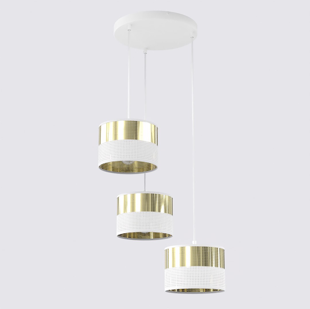 Hanglamp Gijon Wit Ø20 cm - Afbeelding 2