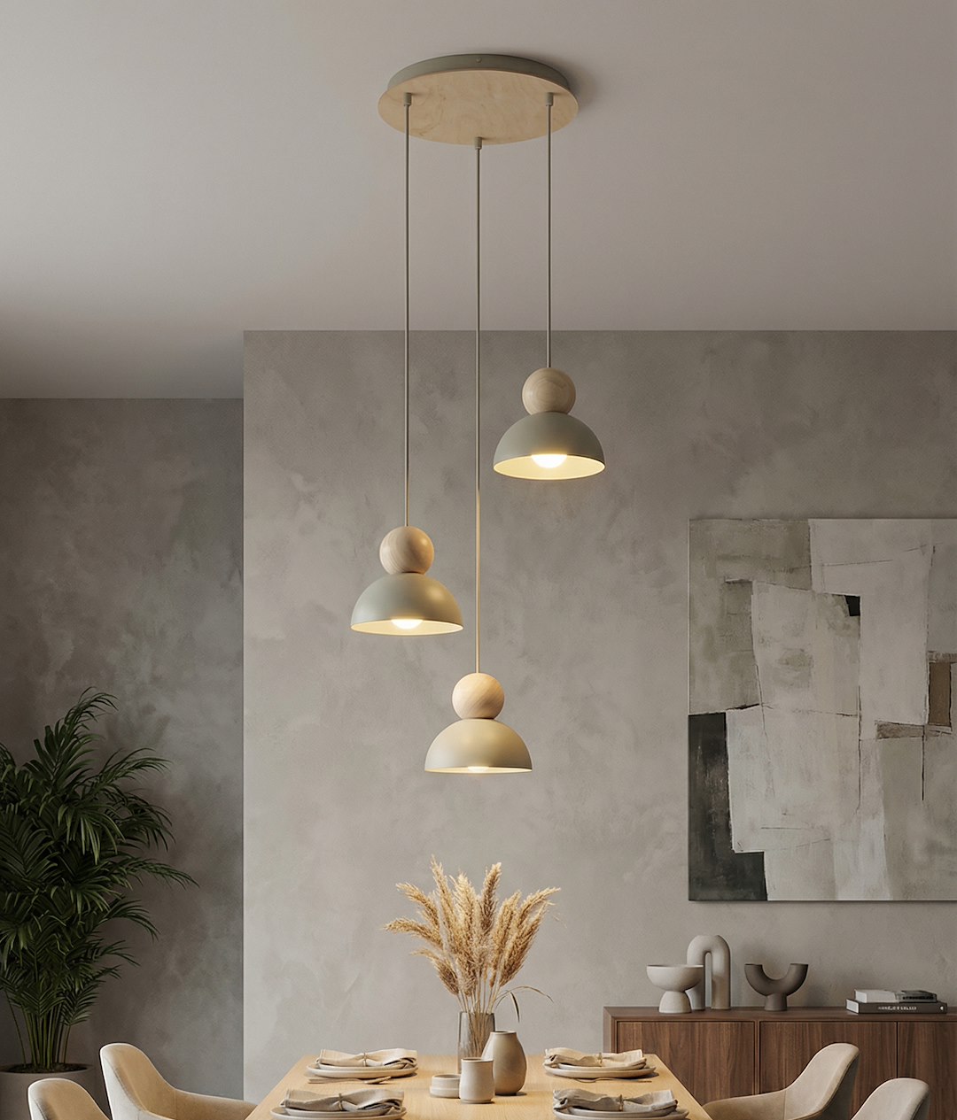 Hanglamp Goossesta Beige - Afbeelding 3