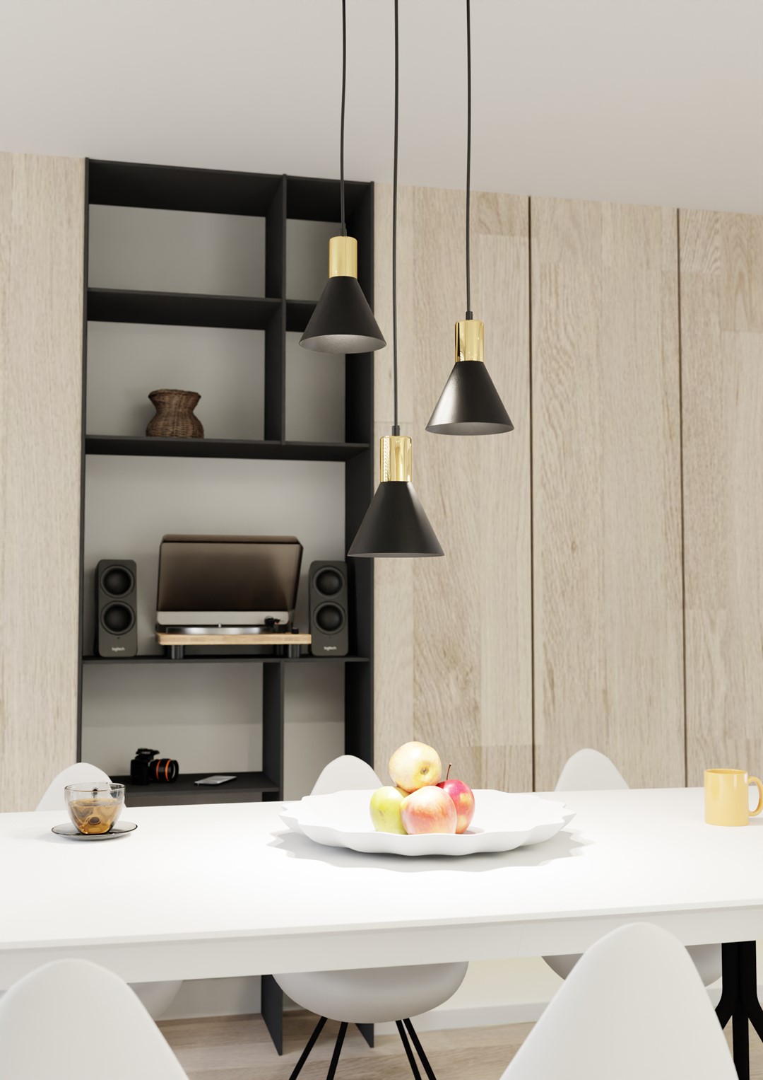 Hanglamp Hauli Zwart Ø16 cm - Afbeelding 3