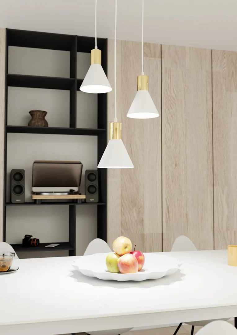 Hanglamp Lamonte Wit Ø16 cm - Afbeelding 3